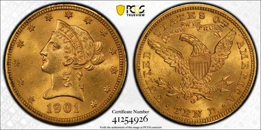 1901-O $10 MS63
