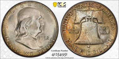 1952-S 50C MS67+