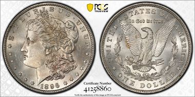 1896 $1 MS63