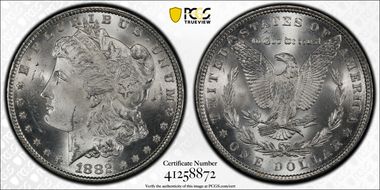 1882 $1 MS64