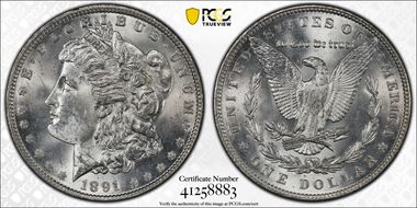 1891 $1 MS63