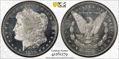 1879-S $1 MS65+ DMPL