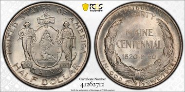 1920 50C Maine MS66
