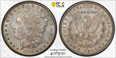 1884-S $1 MS62