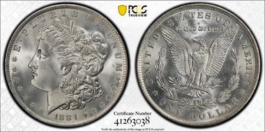 1884-O $1 MS67