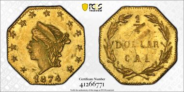 1874/1874 G25C BG-776 MS64