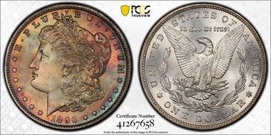 1896 $1 MS66