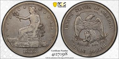 1873-CC T$1 Trade VF25