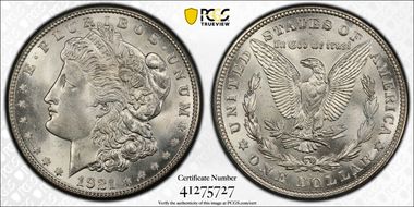 1921-S $1 MS66+
