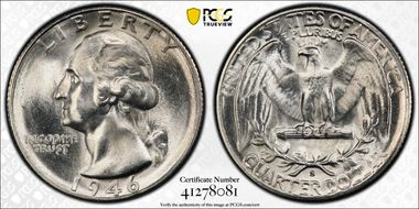 1946-S/S 25C RPM, FS-501 MS65