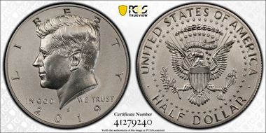 2019-S 50C Kennedy Enhanced Rev PR PR70