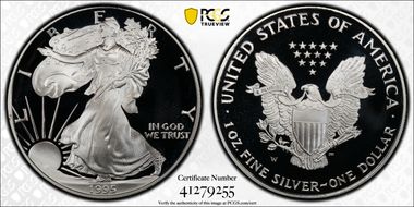 1995-W $1 Silver Eagle PR69DCAM