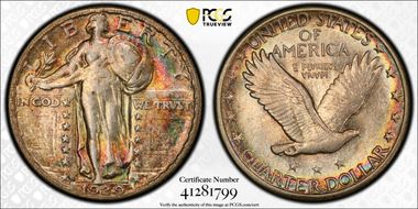 1929-S 25C AU55