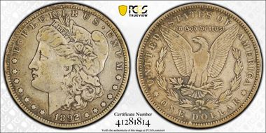 1892-S $1 VF25