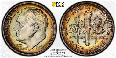 1946-S 10C MS68+ FB