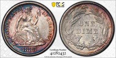 1883 10C AU58