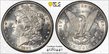 1881-S $1 MS63