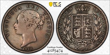 1878 1/2 Cr S-3889 VF30