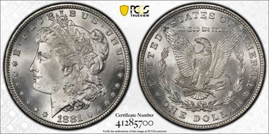 1881 $1 MS65