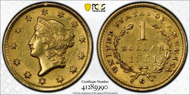 1851-C G$1 MS61