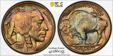 1938-D/D 5C Buffalo MS68