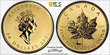 2001 $20 Viking - Au SP69