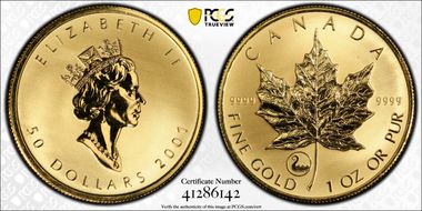 2001 $50 Viking - Au SP69