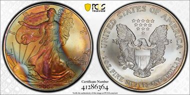 2006 $1 Silver Eagle MS67