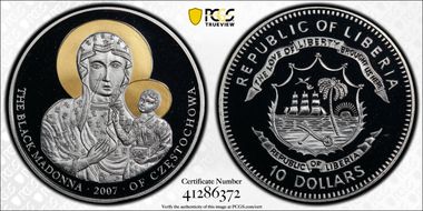 2007 $10 The Black Madonna PR70DCAM