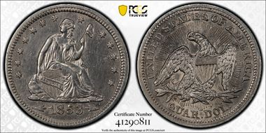 1853 25C Arrows and Rays N1