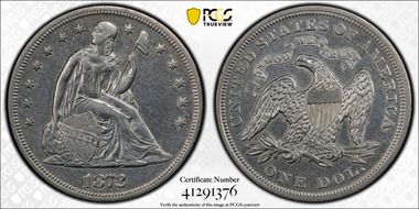 1872 $1 N1
