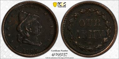 1863 CWT F-45/332a, Our Army N1BN