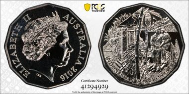 2016 50C Indonesian Confrontation MS69