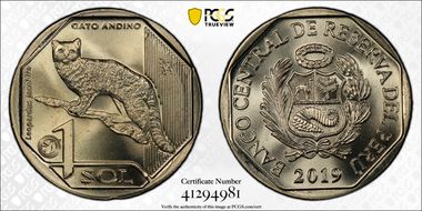 2019 Sol Andean Cat MS68