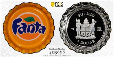 2020 $1 Fanta Bottle Cap PR69DCAM