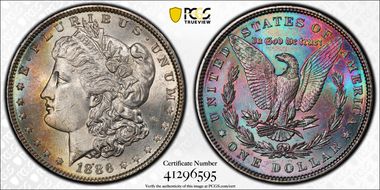 1886 $1 MS64