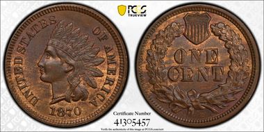 1870 1C MS64BN