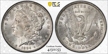 1884-O $1 MS63