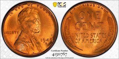 1948-S 1C MS67+ RD