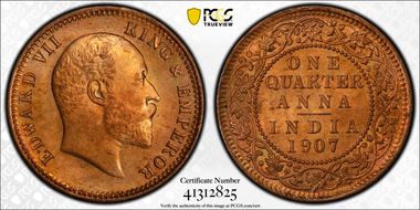 1907(C) 1/4 An SW-7.173 MS65RD