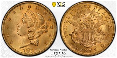 1875 $20 MS64