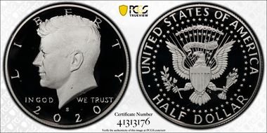 2020-S 50C Silver PR69DCAM