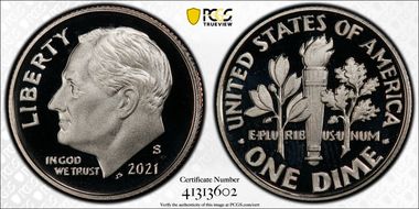 2021-S 10C Birth Set First Strike PR69DCAM