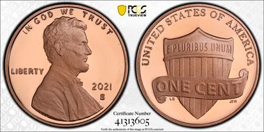 2021-S 1C Shield  Birth Set First Strike PR69DCAM