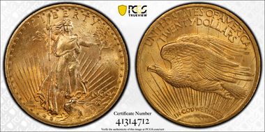 1909 $20 MS63