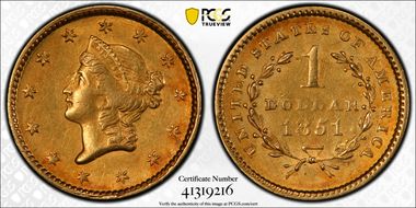 1851 G$1 AU55