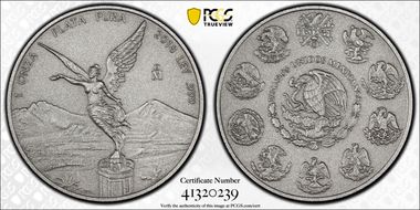 2018-Mo Onza Libertad Ag - Antiqued SP70