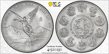 2020-Mo Onza Libertad Ag MS70