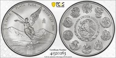 2020-Mo Onza Libertad Ag MS70