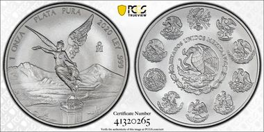 2020-Mo Onza Libertad Ag MS70